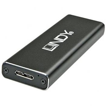 Lindy 43126 SSD enclosure Black storage drive enclosure