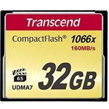 Transcend Compact Flash 1066x TS32GCF1000 Memory Card, 32 GB