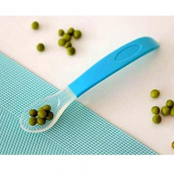 Cuchara de Silicona para Bebé Azul Step 2