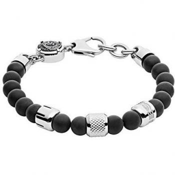 Pulsera Diesel para Hombre con Cierre de Langosta, Plata