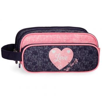 Estuche Triple Enso Learn, Multicolor, 22 cm