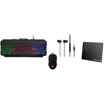 The G‑Lab Combo Helium Tastiera & Mouse Gaming, AZERTY Francese Nero