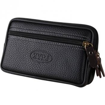 Cartera de cuero puro para hombre