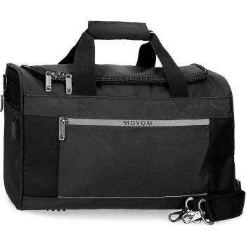 Bolsa de viaje Movom 40×25×20 cm – Negro, poliéster y ligero