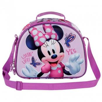 Bolsa portameriendas 3D Mariposas Minnie Disney