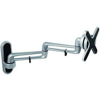 Supporto a muro per monitor grigio e nero – capacità 15 kg