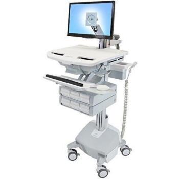 Ergotron StyleView Carrello Multimediale Alluminio Grigio Bianco