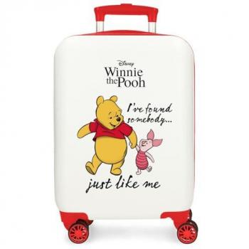 Maleta de Cabina Disney Winnie & Piglet 50 cm Rígida Blanca