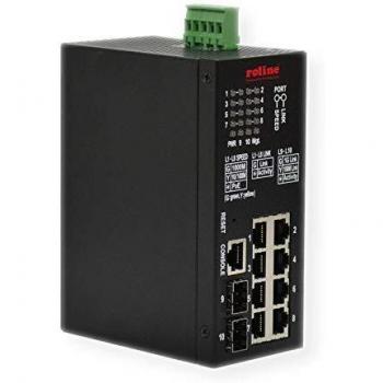 ROLINE 21.13.1137 switch di rete Gestito L2 Gigabit Ethernet (10/100/1000) Supporto Power over Ethernet (PoE) Nero