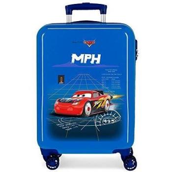 Disney Cars Rocket Racing Maleta de Cabina Azul 38x55x20 cms Rígida ABS Cierre combinación 34L 2,6Kgs 4 Ruedas Dobles Equipaje de Mano