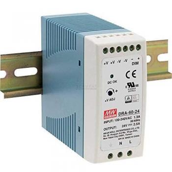 Mean Well DRA-60-12 Alimentatore per guida DIN 12 V/DC 5 A 60 W