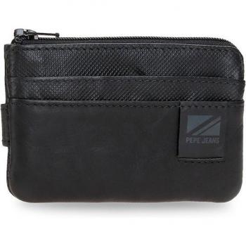 Pepe Jeans Monedero con tarjetero Topper Negro
