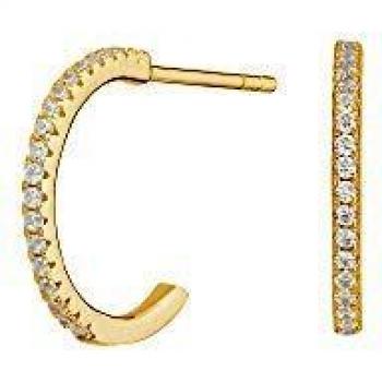 Pendientes Arito Circonitas Oro ITEMPORALITY SEA-201-014-UU