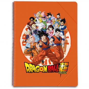 Carpeta clasificadora A4 con 30 fundas transparentes Dragon Ball Super