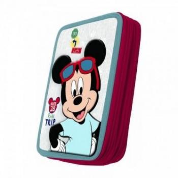 Estuche de lápices Safta Plumie 3D Doble Mickey Disney
