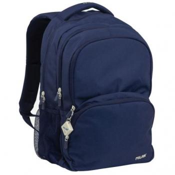 Mochila escolar 4 cremalleras (25L) serie 1918 azul marino MILAN