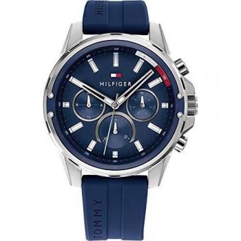 Tommy Hilfiger Reloj Analógico para Hombre de Cuarzo con Correa en Silicona 01791791