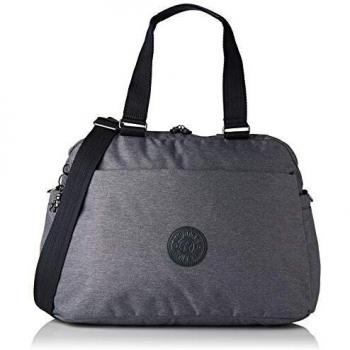 Kipling Deny Bolsa de Fin de Semana, 44 cm, 26 Litros, Negro (Charcoal)