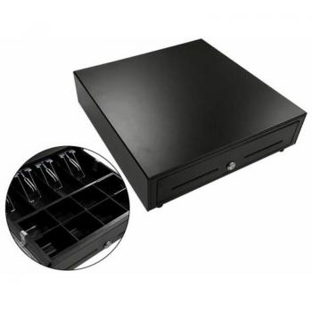 Cajón portamonedas eléctrico negro 410x415x110 mm 8 monederos 4 billeteros Seypos HS410B2N