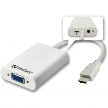 Sandberg HDMI to VGA Adapter with Audio