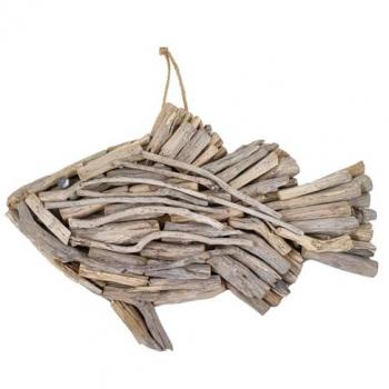 Signes Grimalt Figura De Pez Decoracion Pez Colgantes Marrón 5x52x36cm 33122