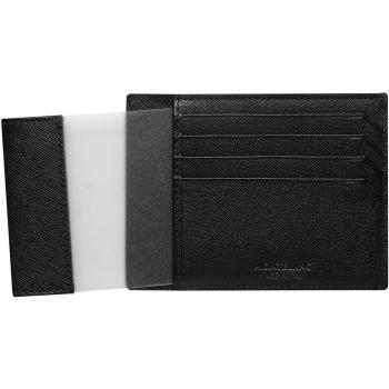 Montblanc Sartorial Tarjetero, 12 cm, Negro (Schwarz)