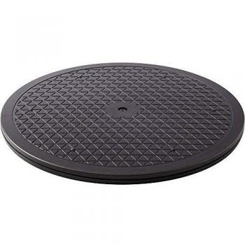 Base Girevole Monitor TOOLCRAFT – Dimensione 25 cm, Altezza massima 2 cm, Colore Nero