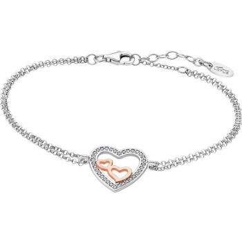 Pulsera Corazón Lotus Silver Moments Lp1856-2/1 Plata, Mujer