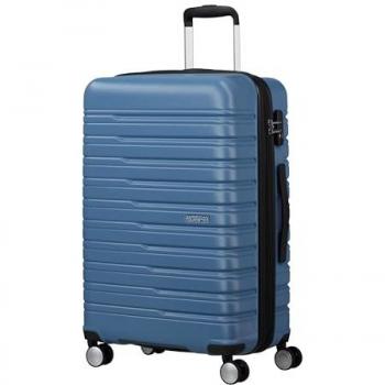 American Tourister Maleta mediana expandible Flashline 67 rígida azul