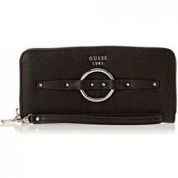 Guess Dixie, Cartera para Mujer, Negro (Black/Bla), 21x10x2 cm