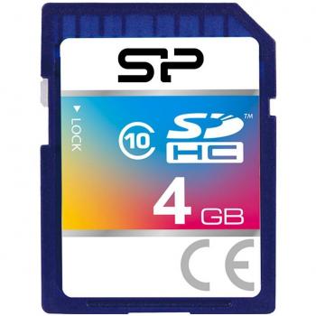 Silicon Power 4 GB SDHC Classe 10 SP004GBSDH010V10