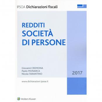 Redditi società di persone 2017