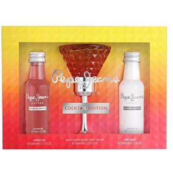 Pepe Jeans London Cocktail Edition Para Ella EDT 30ml + Gel de Ducha 50ml + Loción Corporal 50ml