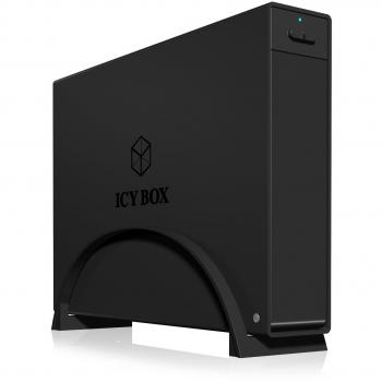 Icy Box IB-366StU3 + B External Hard Drive Case for SATA 3.5 (3.5) with USB 3.0 (UASP) Port, SATA III, EasySwap, Black