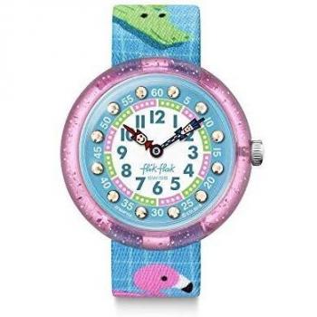 Flik Flak Reloj para Unisex-Niños de Cuarzo analógico con Correa en Textil FBNP154
