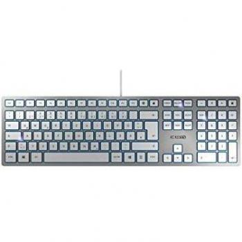 Cherry KC 6000 SLIM USB QWERTZ German Silver