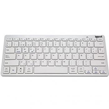 IGGUAL TKL‑BK QWERTY Bluetooth Argento