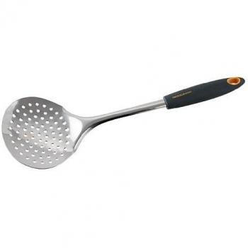 FACKELMANN Espumadera 34cm. Soft, polipropileno, TPR, acero inox, color inox, naranja y gris. 1 ud