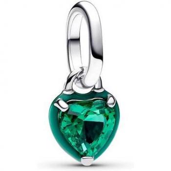Charm Mini Colgante Pandora ME en Plata de Ley Chakra Corazón Verde 793042C03