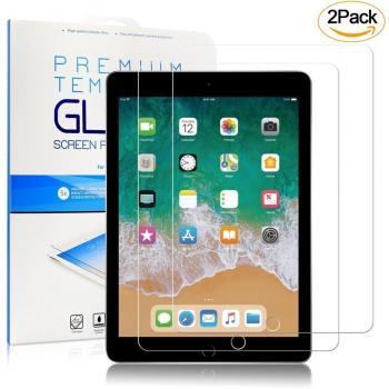Pellicola Protettiva Vanzon® in Vetro Temperato Screen Protector Film Ultra Resistente, 2.5D, Vetro con Durezza 9H (0,33mm HD Alta trasparente) per Apple iPad 9.7'' 201