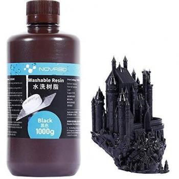 Resina UV 405 nm Lavabile a Base d'Acqua – 1000 g – Nero