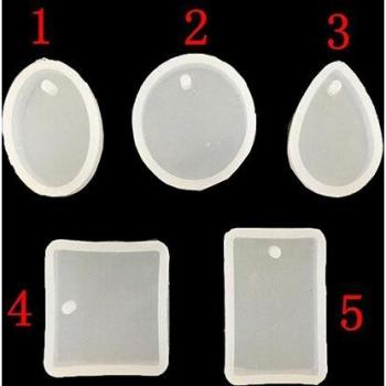 Moldes de Silicona en Forma de Gotas para Joyas Epoxi