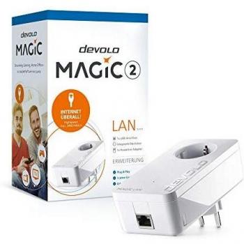 Devolo Magic 2 LAN Adapter 1-1-1 with Powerline and 1 LAN Port (2400 Mbps)