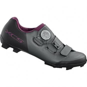 Sapatilhas Shimano XC5 MTB Femininas Cinza