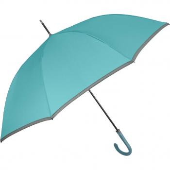 Paraguas de mujer largo automático liso color azul Perletti