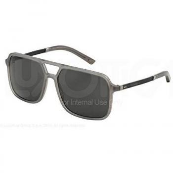 Dolce & Gabbana DG4241, Gafas de Sol Para Hombre, Gris (Matte Grey 186187), Talla Única (Talla Del Fabricante: One Size)