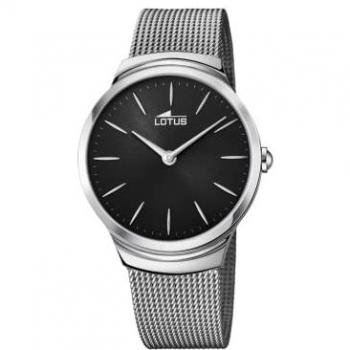 Reloj Negro Lotus 18493/3 con correa de acero inoxidable 316L
