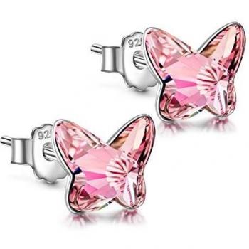 Pendientes de Plata de Ley 925 con Cristal de Austria para Mujer