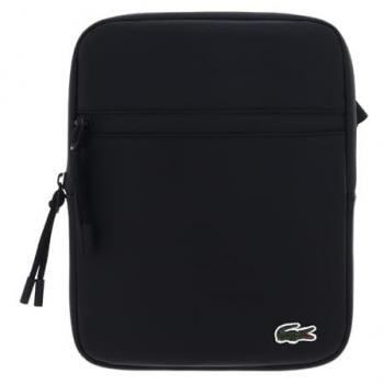 Bandolera Lacoste mediana en petit piqué con cremallera