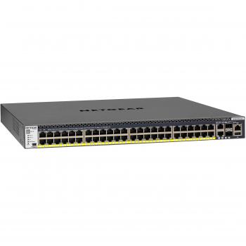Netgear GSM4352PB-100NES ProSafe Switch Managed Gigabit PoE, 48 Porte PoE+, 860W, Espandibile a 1440W, 2 Porte 10 Gbit, 2 Porte SFP/SFP+